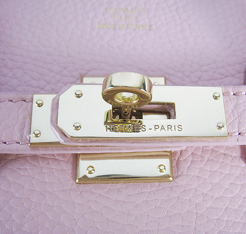 High Quality Fake Hermes Birkin 35CM Togo Leather Bag Pink 6089